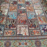 فرش دستباف خشتی درحد نو ویک دست