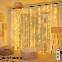 ریسه سوزنی پرده ای ۳ متر در ۲ متر نور آفتابی