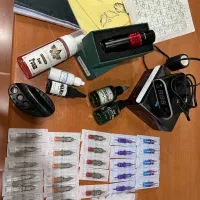 دستگاه تتو به همراه سوزن و تجهیزات کامل