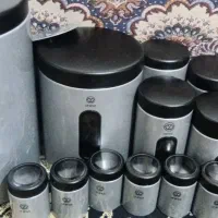 سرویس آشپزخونه ۱۷ پارچه استیل مارک اورانوس حد نو|ظروف نگهدارنده، پلاستیکی، یک‌بارمصرف|شوشتر, |دیوار