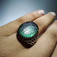 انگشتر زمرد برزیل اصل حکاکی و من یتق الله...|بدلیجات|مشهد, سعد آباد|دیوار
