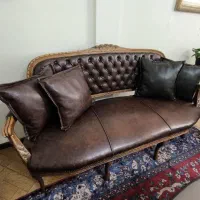 مبل استیل چرم آنتیک و سفارشی ساز