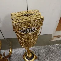 سطل دستمال تمام برنزی