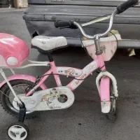 دوچرخه سایز ۱۲ صورتی