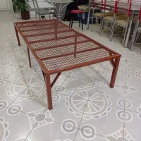 تحت خواب فلزی پایه بلند|تخت و سرویس خواب|قم, نیروگاه|دیوار