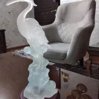مجسمه لک لک شیشه ای سوآنتی گالری ایتالیایی