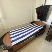 تخت و میز تحریر و کمد لباس مدل کشتی آپادانا|تخت و سرویس خواب|مشهد, هفت تیر (حافظ)|دیوار
