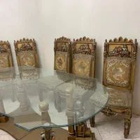 مبلمان ۷ نفره باناهار خوری ۱۰نفره|مبلمان خانگی و میز عسلی|تهران, شمس‌آباد|دیوار