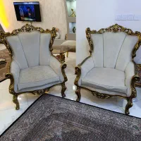 مبل سلطنتی هفت نفر با میز نهارخوری ۸نفره|مبلمان خانگی و میز عسلی|تهران, اسفندیاری|دیوار