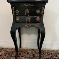 میز تلفن چوبی