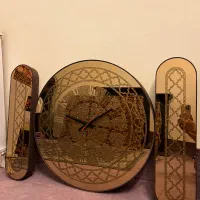 ساعت دیواری قهوه ایی برنز