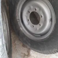 رینگ و لاستیک جلو نیسان 70درصد