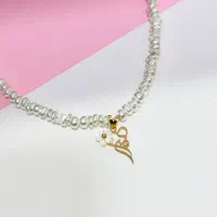 هدیه روز مادر پلاک طلا و مروارید پرورشی|جواهرات|یزد, |دیوار