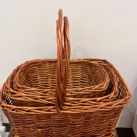 سبد حصیری سبد چوبی ۳ تایی|صنایع دستی و سایر لوازم تزئینی|تهران, شمس‌آباد|دیوار