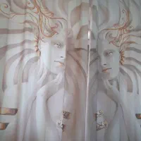 پرده چاپی مخمل
