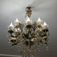 لوستر سه طوقه برنز ۶شاخه