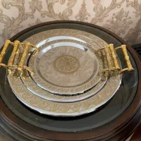 ست سینی استیل درجه یک سه تکه