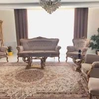 مبلمان کلاسیک ۹ نفره + ویترین|مبلمان خانگی و میز عسلی|شاهین‌شهر, عطار|دیوار