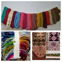 فروش نخ پشم در رنگهای متنوع،ونقشه فرش