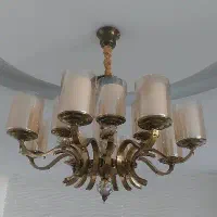 لوستر مدرن حباب دو گلسه