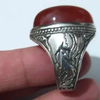 اتگشتر نقره عقیق و یاقوت|جواهرات|مینودشت, |دیوار