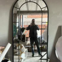 اینه فلزی مدل پنجره ایی ابعاد ۱۸۰ سفارشی|آینه|قائمشهر, |دیوار