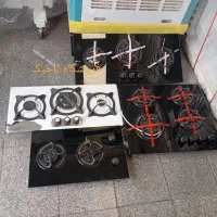 اجاق گاز رومیزی شیشه ای ،8میل استیل