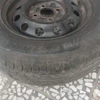 لاستیک با رینگ نو تیبا بدون هیچ ایرادی|قطعات یدکی و لوازم جانبی|خرمآباد, |دیوار