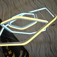 لوستر ۶گوش دوطرف نور|لوستر و چراغ آویز|فردیس, فردیس|دیوار