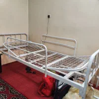 تخت دو شکن بیمارستانی لگن خور