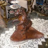 مجسمه تمام چرم طبیعی آنتیک شاهکار سوئیسی|مجسمه، تندیس، ماکت|تهران, سید خندان (جلفا)|دیوار