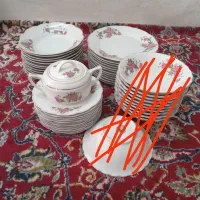 ظروف چینی گل سرخ