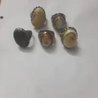 ۴ انگشتر کهنه نقره
