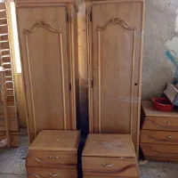 تخت خواب دو نفره بهمراه کمدها و...