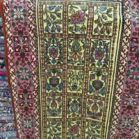 قالیچه دستبافت گل ابریشم