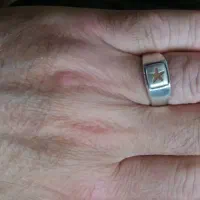 انگشتر نقره  دست ساز دارای حرز امام جواد