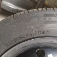 دو حلقه لاستیک ۲۰۵ خارجی به همراه رینگ|قطعات یدکی و لوازم جانبی|تهران, بهار|دیوار