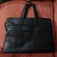 کیف چرم مشکی جیپ