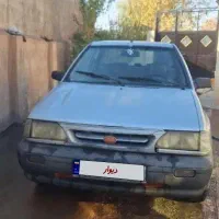 پراید نقره ای مدل ۸۷ دوگانه