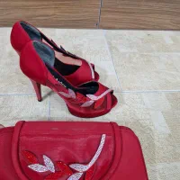 ست کیف و کفش مجلسی زیبا|کیف، کفش، کمربند|زنجان, |دیوار