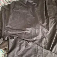 ۲ قواره پارچه مخمل شانل پرده ای زرشکی و قهوه ای