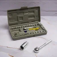 ست آچار بکس 40 پارچه کاربردی قابل حمل باضمانت|ابزارآلات|مبارکه, |دیوار