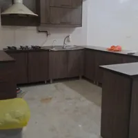 کابینت بالا و پایین همراه با هود و سینک دوقلو