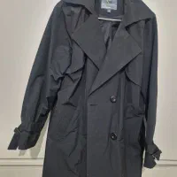 بارانی زنانه مشکی سایز لارج در حد صفر