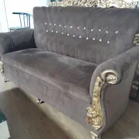 مبل تاج دار ۷ نفره|مبلمان خانگی و میز عسلی|صومعه‌سرا, |دیوار