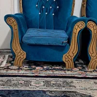 مبل ۷ نفره آبی|مبلمان خانگی و میز عسلی|بهارستان, |دیوار