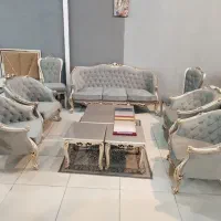 مبل ++ کلاسیک با قیمت مناسب چوب راش پارچه نانو//|مبلمان خانگی و میز عسلی|خمینی‌شهر, |دیوار