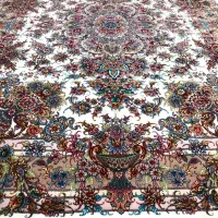 کد۰۲)جفت۹متری خطیبی گلدانی۳۰رج،گل ابریشم،نخ مرینوس
