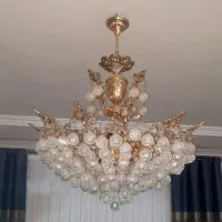لوستر آویز کریستالی