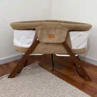 تخت گهواره شو چوبی|تخت و صندلی بچه|ری, هاشم‌آباد|دیوار